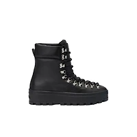 Mackage Bain-m Leather Mid-calf Lace-up Boots Black, Size: