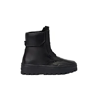 Mackage Ekon-m Leather Mid-calf Lace-up Boots Black, Size: