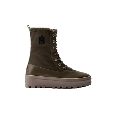 Mackage Hero-m Shearling-lined Winter Boot For Men Army, Size: