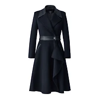 Mackage Rose 2-in-1 Double-face Wool Coat Black, Size: