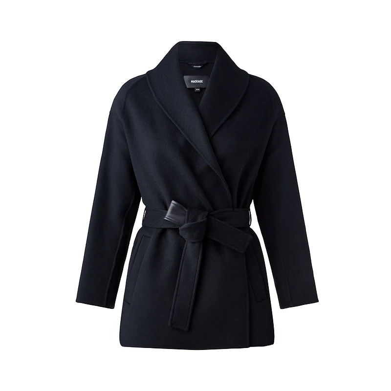 Mackage Tyra Double-face Wool Robe Jacket Size