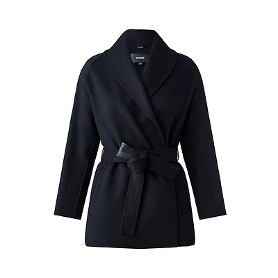 Mackage Tyra Double-face Wool Robe Jacket Size