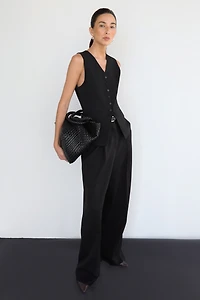 BUTTON FRONT SUITING VEST