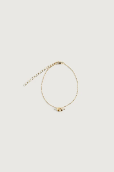 CHAIN BRACELET WITH KNOT CHARM
