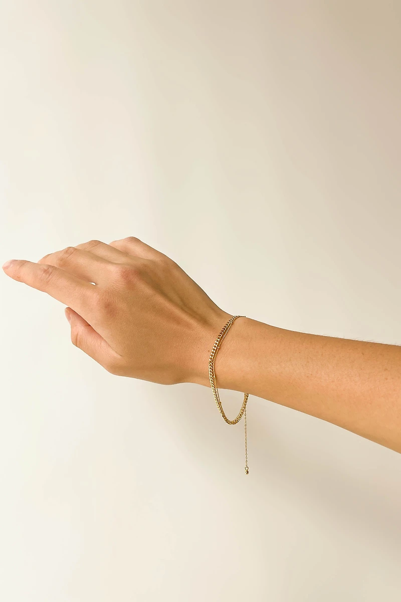 DOUBLE CHAIN BRACELET