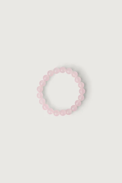 PINK STONE BEAD BRACELET