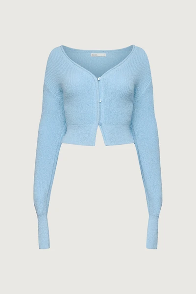 CROPPED LIGHTWEIGHT BUTTON FRONT CARDIGAN