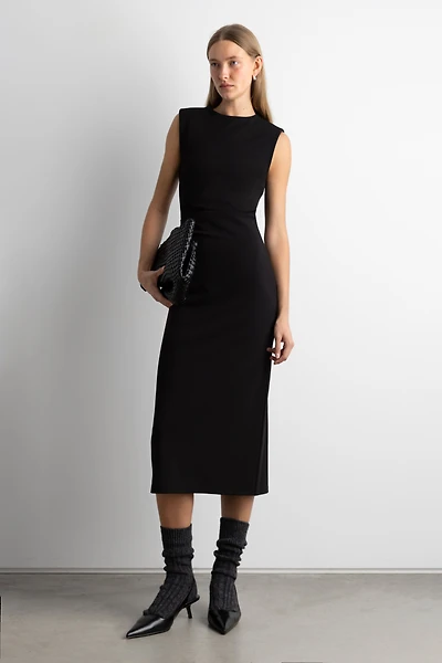 SLIM FIT MIDI DRESS