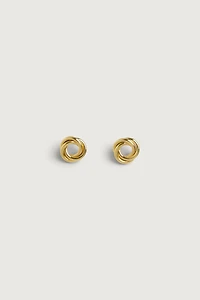 KNOTTED STUD EARRINGS