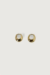SMALL BUBBLE HUGGIE HOOP EARRINGS