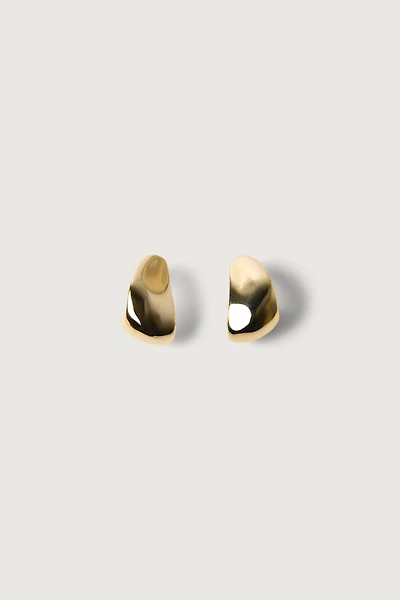 CHUNKY CURVED EARRINGS