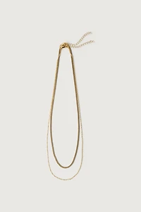 CUBE AND TWIST CHAIN NECKLACE