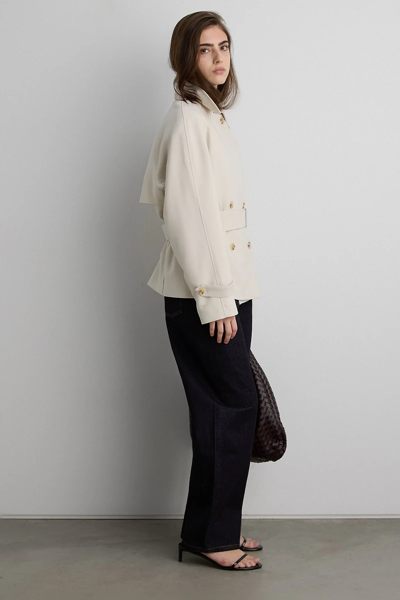 SHORT OVERSIZED TRENCH COAT