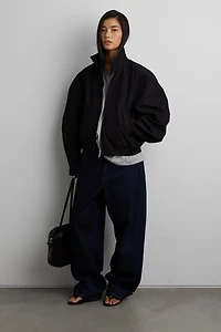 STRUCTURED FUNNEL NECK JACKET