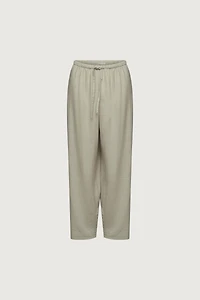 LINEN BLEND WIDE LEG PANT