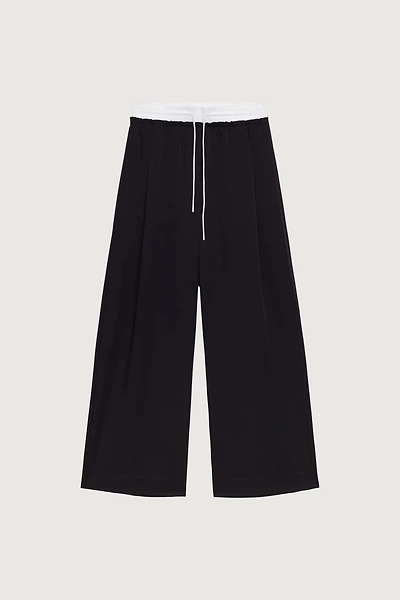 EXPOSED DRAWSTRING WAIST TROUSER