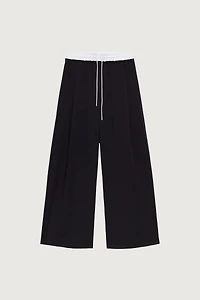 EXPOSED DRAWSTRING WAIST TROUSER