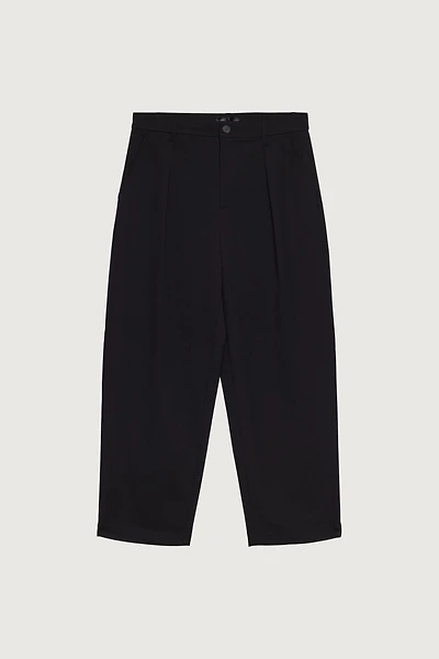 STRAIGHT LEG TROUSER WITH ELASTIC WAIST
