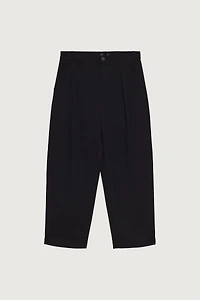 STRAIGHT LEG TROUSER WITH ELASTIC WAIST