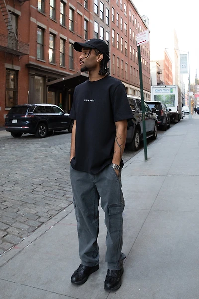 WASHED EFFECT COTTON CARGO PANT