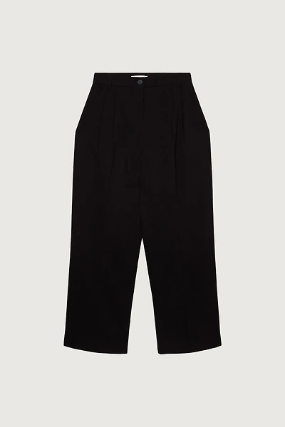 DOUBLE PLEATED WIDE LEG PANT