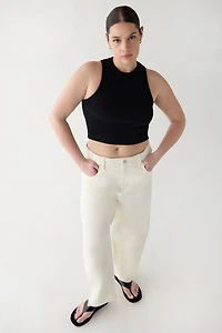 REGULAR LENGTH TWILL BARREL LEG PANT