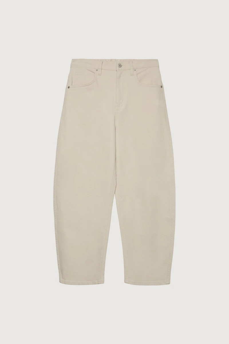 REGULAR LENGTH TWILL BARREL LEG PANT