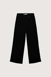 FRONT WRAP STRAIGHT LEG TROUSER