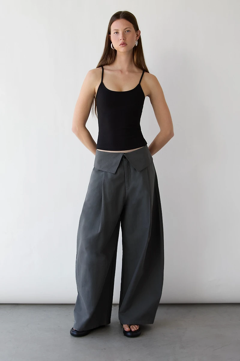 FOLD-OVER WAIST PANT
