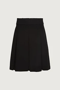 PLEATED MIDI A-LINE SKIRT