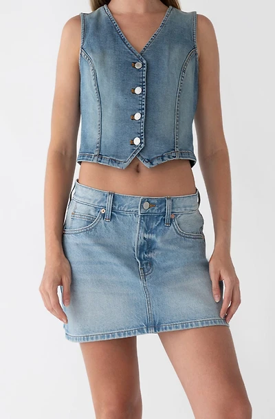 DENIM MINI SKIRT