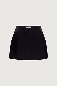 SATIN MINI SKIRT
