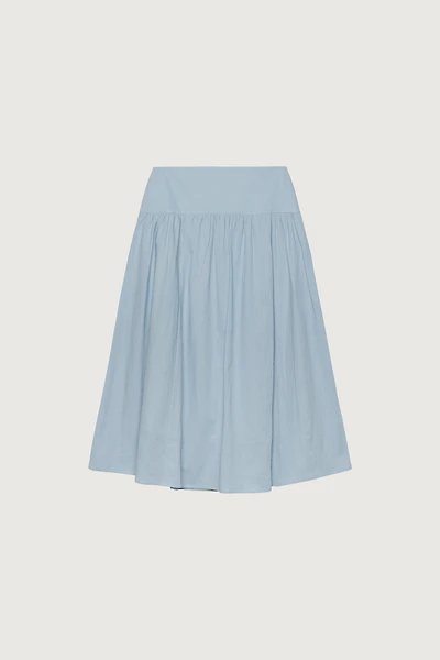 LINEN MIDI SKIRT