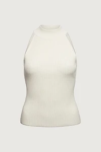 SLEEVELESS HALTER NECK TANK TOP