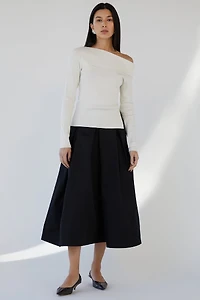 OFF THE SHOULDER LONG SLEEVE TOP