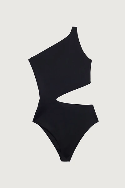 ONE SHOULDER ONE-PIECE SWIMSUIT WITH CUTOUT