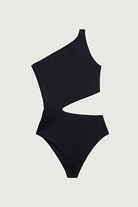 ONE SHOULDER ONE-PIECE SWIMSUIT WITH CUTOUT