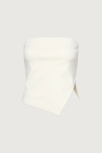 CROPPED TUBE TOP WITH SIDE SLIT