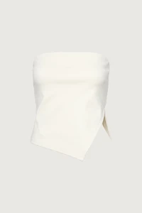 CROPPED TUBE TOP WITH SIDE SLIT