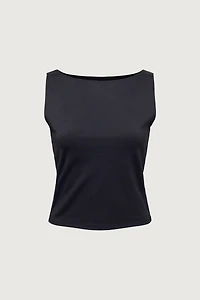 HIGH NECK SLEEVELESS TOP