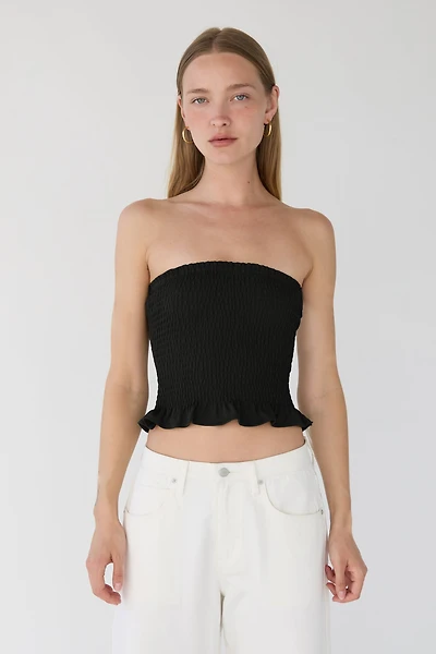 SMOCKED TUBE TOP