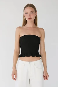 SMOCKED TUBE TOP
