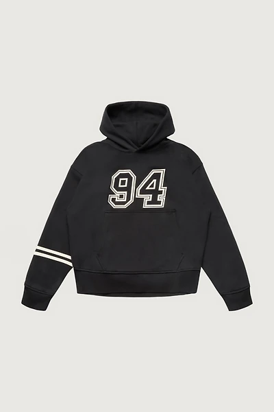RELAXED VARSITY GRAPHIC HOODIE