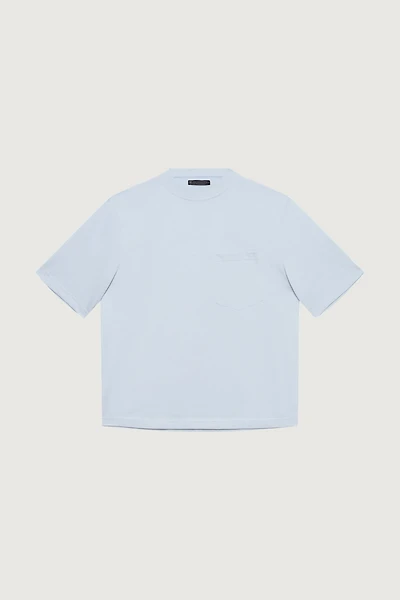 RELAXED BOXY BASIC TEE WITH POCKET