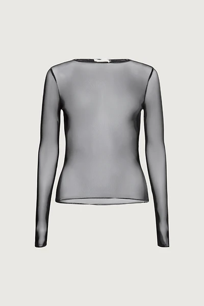 MESH LONG SLEEVE TOP