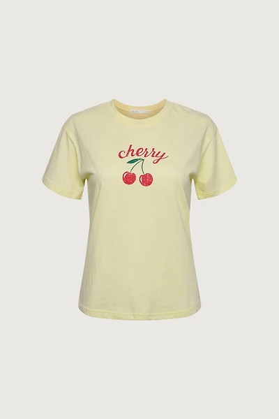 CHERRY GRAPHIC T-SHIRT