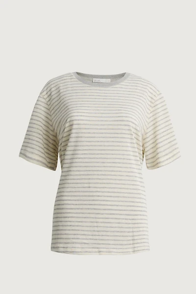 CONTRAST NECK T-SHIRT