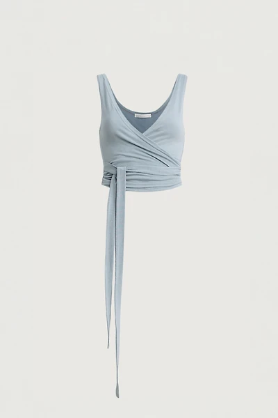 TIE FRONT WRAP TOP