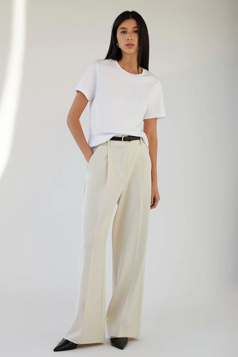 COTTON MODAL CREWNECK T-SHIRT