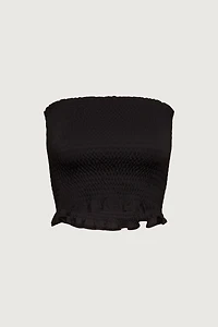 SMOCKED TUBE TOP
